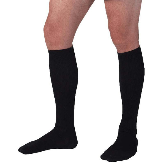 Health Support Vascular Hosiery 15-20 Mmhg, Knee Length, Sheer, Black, Short Size B