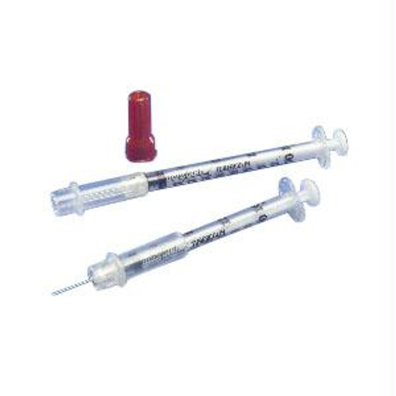 Monoject Tuberculin Safety Syringe 25g X 5/8", 1 Ml (100 Count)