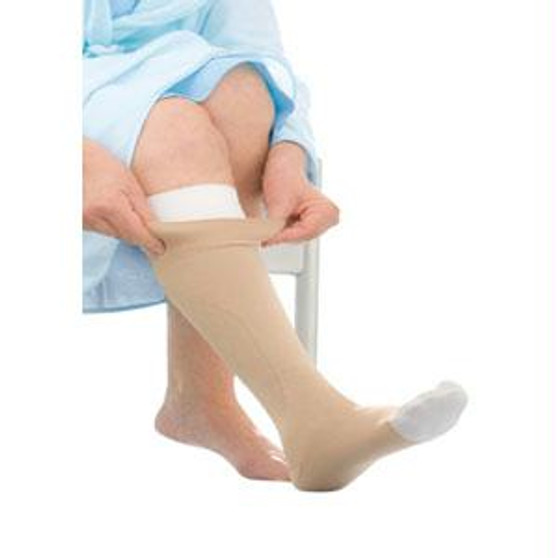 Ulcercare Knee-high Compression Stockings With Liner, Medium, Beige