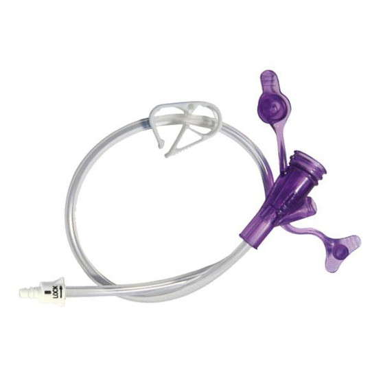 2" Sterile Purple Dual Enfit Y-port Medication Set - 6-0212-ISOSAF