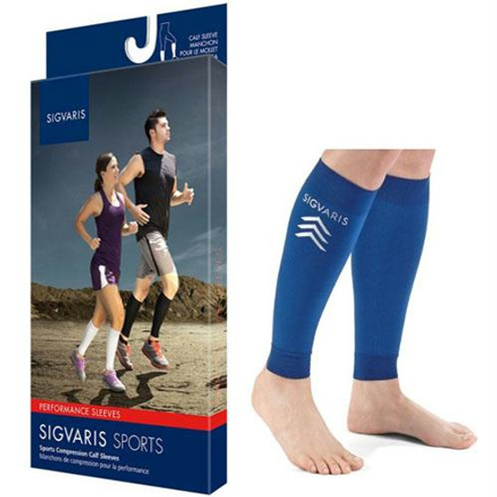 412v Performance Sleeve Calf, 20-30mmhg, Unisex, X-large, Blue