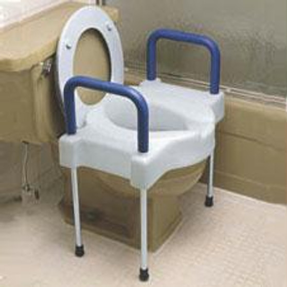 Extra Wide Tall-ette Elevated Toilet Seat With Aluminum Legs
