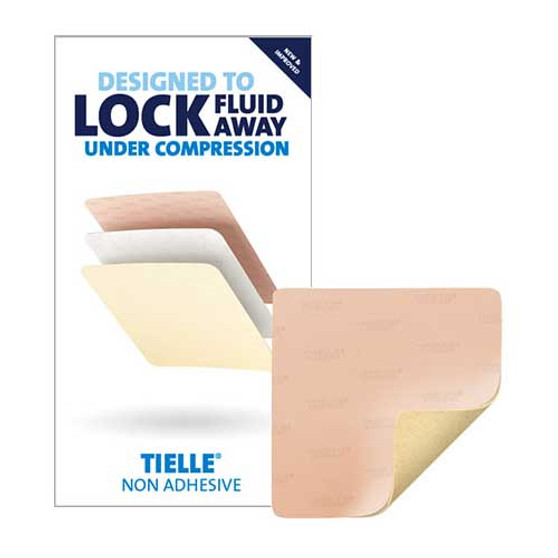 Tielle Non-adhesive Hydropolymer Foam Dressing, 2" X 2"