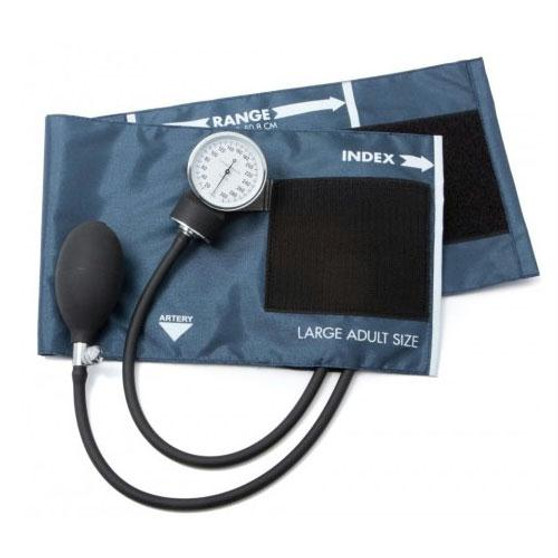 Standard Aneroid Sphygmomanometer, Large Adult, Navy