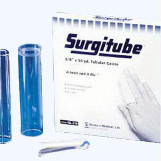 Surgitube Tubular Gauze Bandage, Size 2 White, 1" X 50 Yds. (large Fingers)