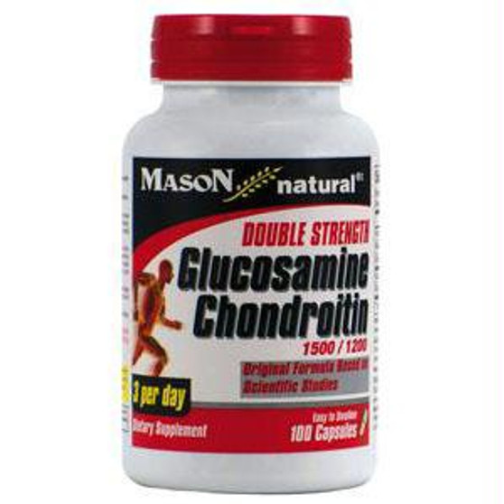 Glucosamine Chrondroitin Double Strength 1500/1200 3/day Capsules, 100 Count