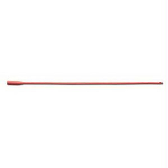 Smooth Tip Red Rubber Intermittent Catheter 18 Fr 16"