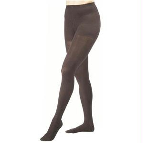 Opaque Pantyhose, 20-30 Mmhg, Large, Closed Toe, Classic Black