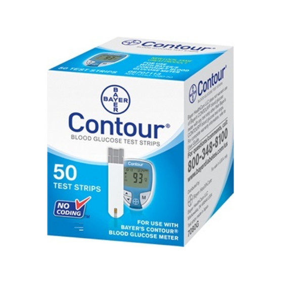 Ascensia Bayer Contour 100 Test Strips For Glucose Care