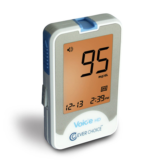 Clever Choice Voice HD Blood Glucose Monitor For Glucose Care