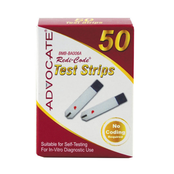 Advocate Redi-Code 100 Test Strips For Glucose Care