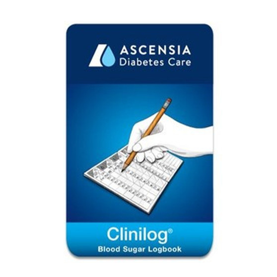 Ascensia Bayer Clinilog LogBook [3 pack] For Glucose Care