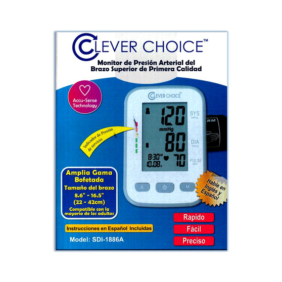 Clever Choice Fully Auto Arm Talking BP Monitor SDI 886AT