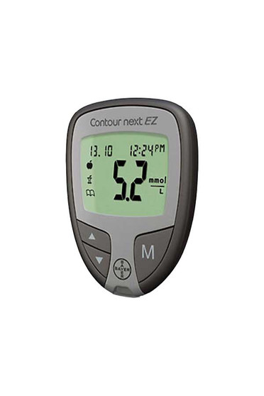 Ascensia Bayer Contour Next EZ Meter  [+] Next  50 Test Strips, Lancing Device & Lancets For Glucose Care