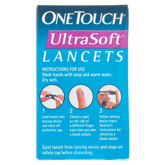 OneTouch Ultra Soft Lancets For Glucose Care - 100/bx