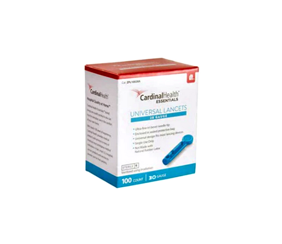 Cardinal Health ReliaMed Twist Top Lancets 30G 100/BX For Glucose Care - 4 Pack