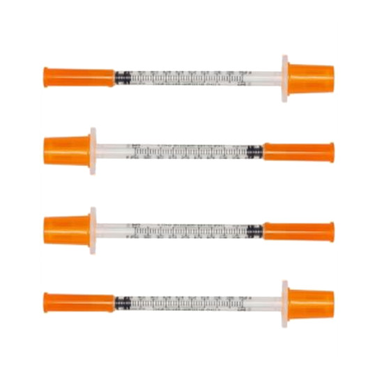 Clever Choice U-100 Comfort EZ Insulin Syringes 28G - 1 cc - 1/2 - [ 100/bx ]