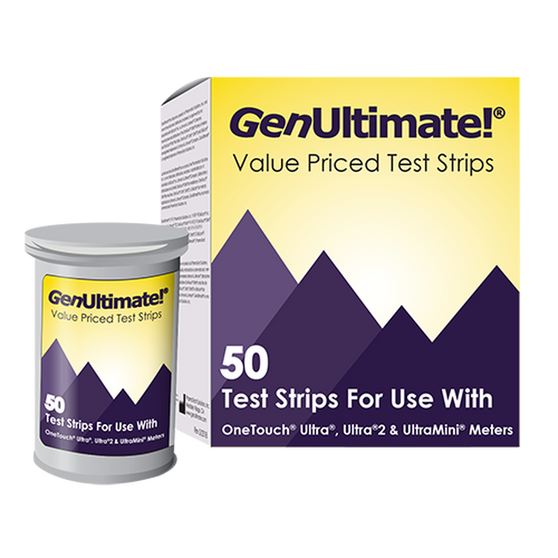 Substitute of Gen Ultimate Blood Glucose Test Strips 1000 Ct