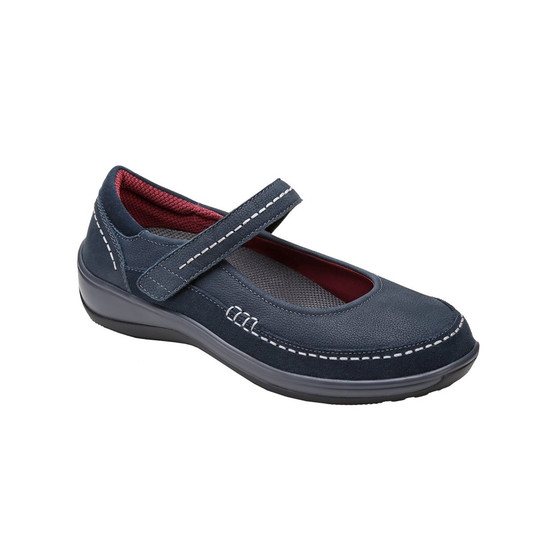 Orthofeet Casual Womens Athens Shoes - Blue