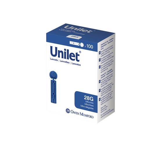 Unilet Ultra Thin 28G - 100 Ct (6 Pack)