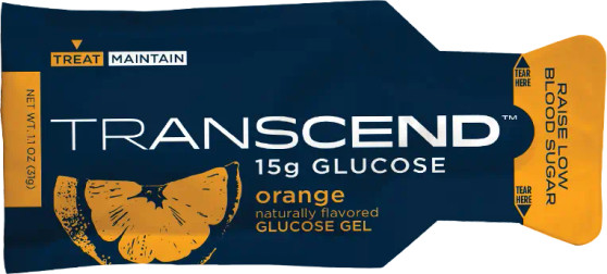 TRANSCEND 15g Glucose Gel Orange  - Pouch (3 Pack)