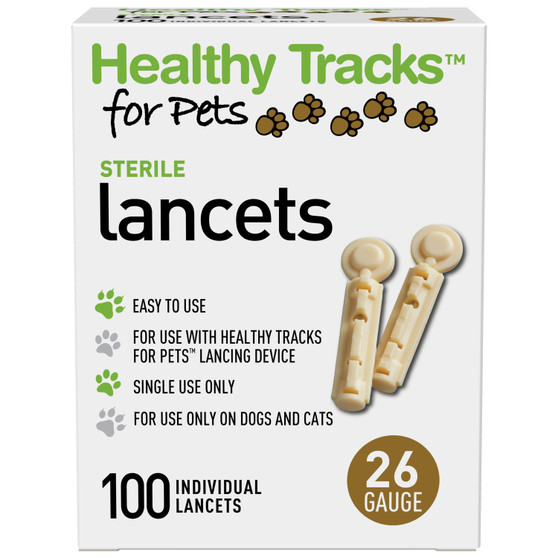 Healthy Tracks 26G Lancet  100 Ct. Ivory For Diabetic Pet