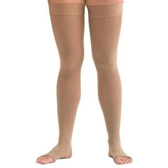 Mediven Comfort Thigh-high With Silicone Top Band, 20-30, Open, Natural, Size 6