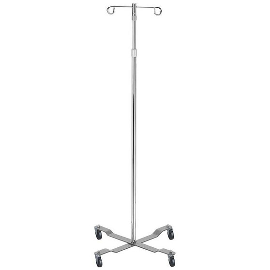 Iv Pole, Silver Vein Finish