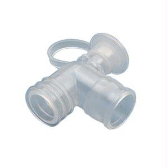 Airlife Elbow Ventilator With Suction Port And Cap, 22mm I.d. X 22mm O.d.