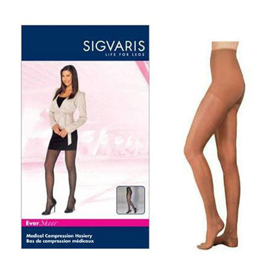 782p Style Sheer Pantyhose, 20-30mmhg, Women's, Small, Short, Suntan