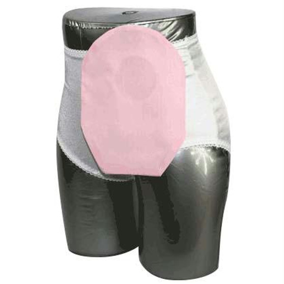 Daily Wear Pouch Cover, Closed End, Fits Flange Opening Of 3/4" To 2-1/4", Overall Length 9", Pink