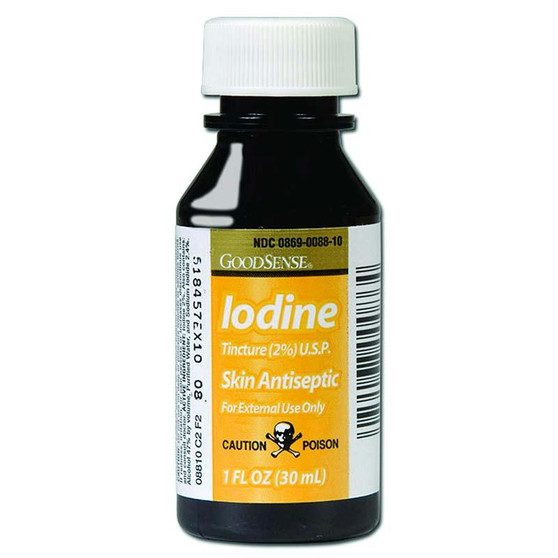 2% Iodine Tincture Skin Antiseptic, 1 Oz.