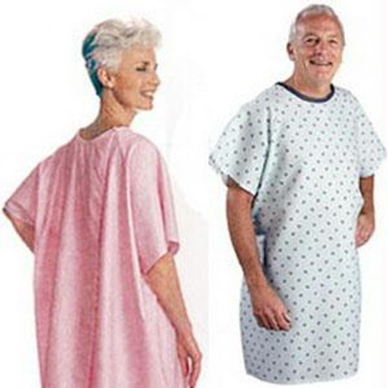 The Snap Wrap Adult Patient Gown,garden Print