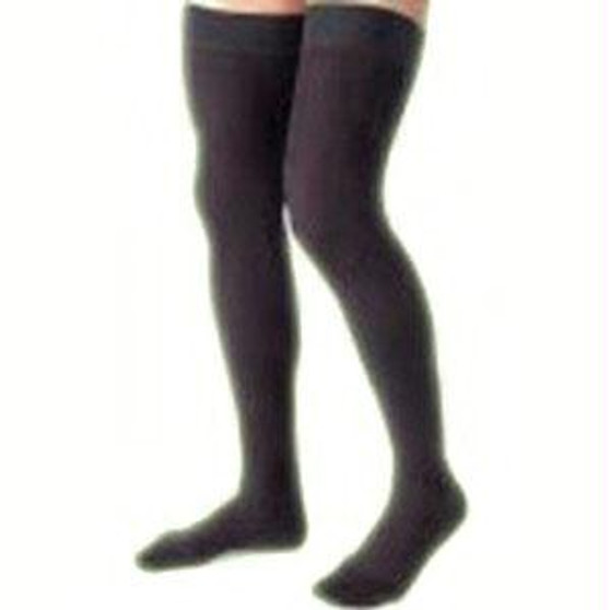 Opaque Women's Thigh-high Moderate Compression Stockings Large, Black