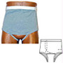 Options Men's' Brief With Built-in Barrier/support,gray, Rightt-side Stoma, Medium Hips 36" - 38"