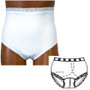 Options Ladies' Basic With Built-in Barrier/support, White, Left-side Stoma, Small 4-5, Hips 33" - 37"