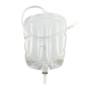 Security+ Sterile Contoured Leg Bag With Anti-reflux Valve, Tubing And Fabric Straps, 21 Oz.