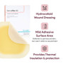 Dermafilm Hydrocolloid X-thin Wound Dressing With Grid, 6" X 6"