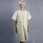 Snapwrap Deluxe Adult Gown, Yellow Floral