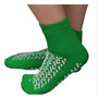 Double Tread Patient Safety Footwear With Terrycloth Exterior, 2x-large, Green