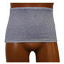 Men's Wrap/brief With Open Crotch And Built-in Ostomy Barrier/support Gray, Center Stoma, X-large