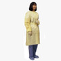 Isolation Gown With Tape  Aami Level 2  Universal  Yellow
