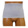 Men's Wrap/brief With Open Crotch And Built-in Ostomy Barrier/support Gray Large 40-42, Dual