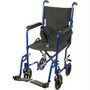 Transport Aluminum Wheelchair 19" Seat, Black