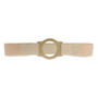 Nu-comfort 2" Wide Beige Support Belt 3-1/4" I.d. Ring Plate 32"-35" Waist Medium, Latex-free