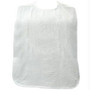 Adult Bib With Velcro Closure And Vinyl Backing, White, 18" X 30"