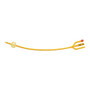 Gold 3-way Silicone-coated Foley Catheter 26 Fr 5 Cc