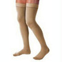 Relief Thigh High,30-40,med,clsd Toe,sil Band,bge