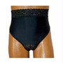 Options Ladies' Backless With Split-lace Crotch And Built-in Barrier/support, Black, Dual, Small 4-5, Hips 33" - 37"