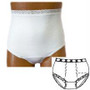 Options Ladies' Basic With Built-in Barrier/support, White, Dual Stoma, Small 4-5, Hips 33" - 37"